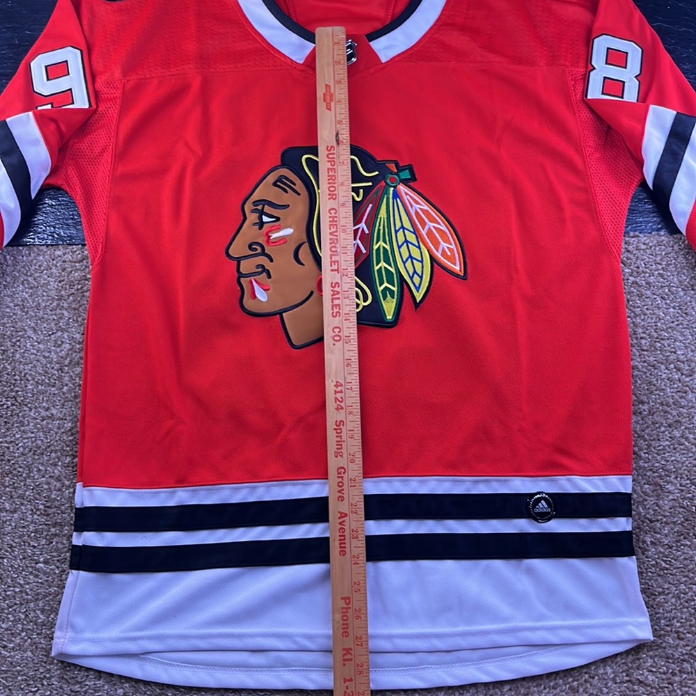 Connor Bedard Chicago Blackhawks Hockey Jersey Red White Stitched - Size XL 54 - Picture 9 of 10